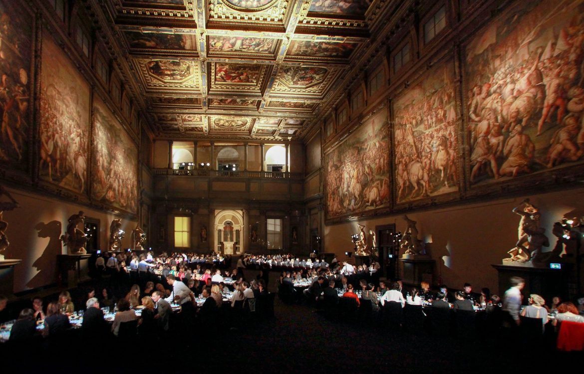 Gala dinner for Gucci in Palazzo Vecchio