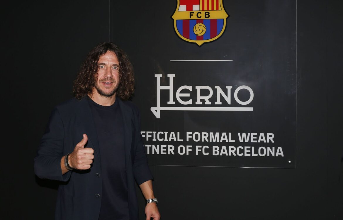 Pitti Uomo FC Barcellona Player Carles Puyol testimonial for Herno Brand