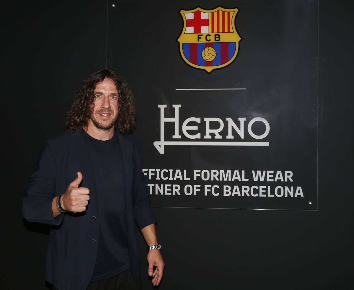 Pitti Uomo FC Barcellona Player Carles Puyol testimonial for Herno Brand